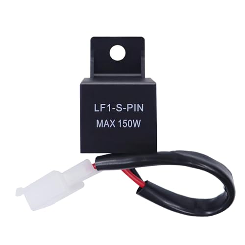 BouGPeng LED Blinkerrelais 2 Polig 12V Universal LED Motorrad Blinker Relais Lastunabhängiges Blinkerrelais Blinkgergeber Blinkrelais Blinkfrequenzkontroll- Relais für Motorrad Blinker von BouGPeng