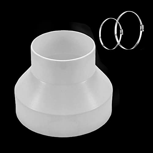 Rundrohr Adapter 150mm auf 100mm mit 2 Edelstahl Schlauchschellen Reduzierverbinder Reduzierstück aus ABS für Lüftungssystem Lüftung Rundrohr Ventilation Lüftungskanal Rundrohr Adapter 150mm auf 100mm mit 2 Edelstahl Schlauchschellen Reduzierverbinder Reduzierstück aus ABS für Lüftungssystem Lüftung Rundrohr Ventilation Lüftungskanal von BouGPeng