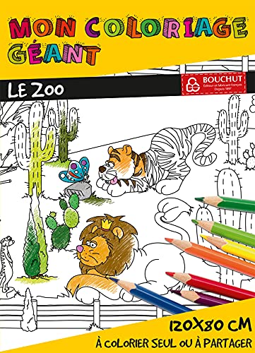 Riesige Farben Le Zoo, 80 x 120 cm, Deckel von Bouchut