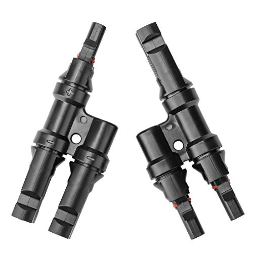 BougeRV MC4 Einzeladerverbinder MC4 Stecker Y Stecker in Paar MMF + FFM für parallele Verbindung Zwischen Solarmodule von BougeRV