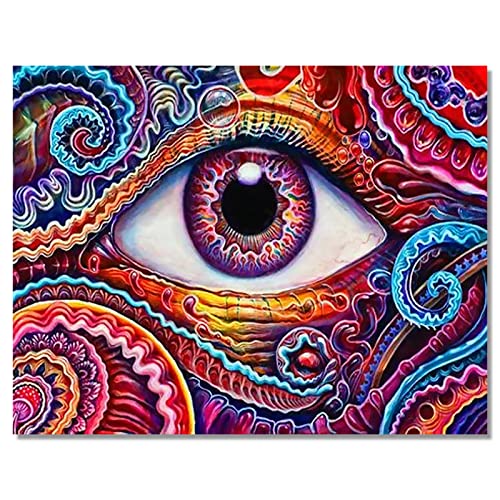 Bougimal 5D Diamant Painting Mandala-Augen, Diamant-Malerei für Erwachsene Decoration Geschenk, 40X50cm von Bougimal