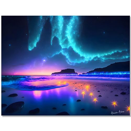 Bougimal 5D Diamant Painting Aurora für Erwachsene Decoration Geschenk, 40x50cm von Bougimal