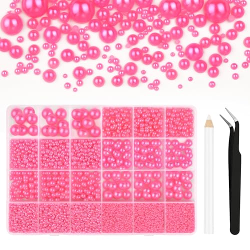 Bouiexye 13000 Stück Pfirsich Perlen mit Flacher Rückseite 2/3/4/5/6/8/10mm Halbrunde Perlen für Heimwerker Bastelarbeiten Nagelkunst Schuhe Handyhüllen Usw Bouiexye 13000 Stück Pfirsich Perlen mit Flacher Rückseite 2/3/4/5/6/8/10mm Halbrunde Perlen für Heimwerker Bastelarbeiten Nagelkunst Schuhe Handyhüllen Usw von Bouiexye
