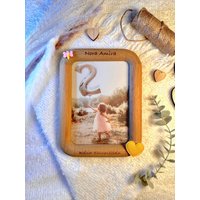 Kinder Bilderrahmen Personalisiert Holz Geschenk Geburtsgeschenk Gravur Kindergeburtstag Babygeschenk Weihnachten Geburtstag Halloween von Boumaland