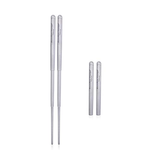 Boundless Voyage Faltbare teleskopierbare Titan-Essstäbchen Camping Camping Picknick Klappgeschirr Besteck Ti1004T Boundless Voyage Faltbare teleskopierbare Titan-Essstäbchen Camping Camping Picknick Klappgeschirr Besteck Ti1004T von Boundless Voyage