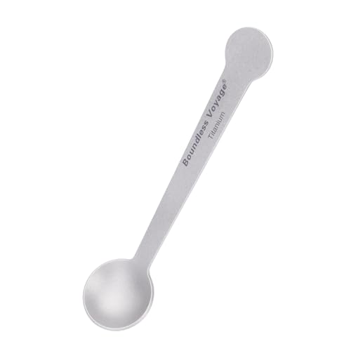 Boundless Voyage Ti1040t Mini-Espresso-Löffel, kleine Löffel, Titan-Kaffeelöffel für Dessert, Vorspeisen, kleine Zuckerlöffel, 5 Stück von Boundless Voyage