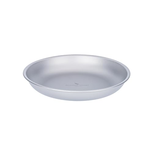 Boundless Voyage Titan Camping Teller Geschirr Untertasse Leichtes rundes Geschirr Set Stapelbare Servierplatten Pasta Teller Reise Outdoor Home Küche Geschirr Set Ti1117T von Boundless Voyage