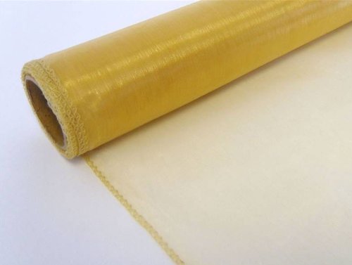 Tischläufer aus Organza-Stoff, durchsichtig, 40 cm breit, perfekt für Hochzeiten, Partys und DIY-Projekte (Gold, 2), 9 m von Bountiful Harvest
