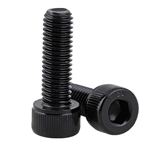 Zkensh-Bolts M5 M6 M8 M10 M12 12,9 Stahl links Hand Hand nach links entgegengesetzter Rückwärtsgewindekappe Allen Head Hexagon Sockelschraube, Weit verbreitet(1Pcs M12x50mm) von Bouoely