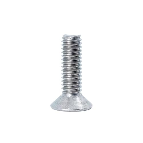Zkensh-Bolts TA2-Sechskantschrauben mit Senkkopf aus Titanlegierung M2/M2,5/M3/M4/M5/M6/M8/M10, Länge 4/5/6/8/10/12/14/16/20/25/50 mm, Weit verbreitet(M6x12mm) von Bouoely