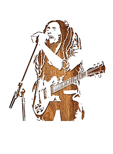 Boutique d'isacrea Bob Marley Konzert Schablone 30 x 30 cm aus Mylar-Kunststoff Boutique d'isacrea Bob Marley Konzert Schablone 30 x 30 cm aus Mylar-Kunststoff von Boutique d'isacrea