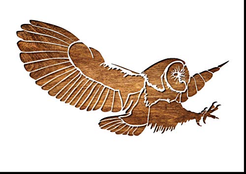 Boutique d'isacrea Eule im Angriffsflug Schablone A4, Mylar, 24 x 15 cm, Neuware Boutique d'isacrea Eule im Angriffsflug Schablone A4, Mylar, 24 x 15 cm, Neuware von Boutique d'isacrea