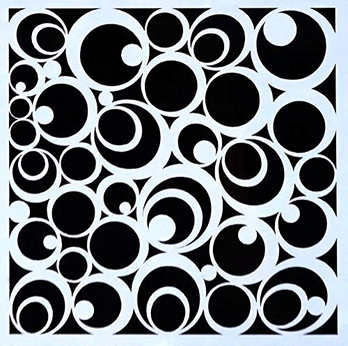 Boutique d'isacrea Schablone aus Kunststoff, 13 x 13 m, Fantasie-Motiv (13) von Boutique d'isacrea