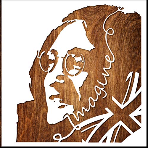 Mylar-Kunststoff-Schablone im Format (21 x 23 cm): John Lennon Imagine Mylar-Kunststoff-Schablone im Format (21 x 23 cm): John Lennon Imagine von Boutique d'isacrea