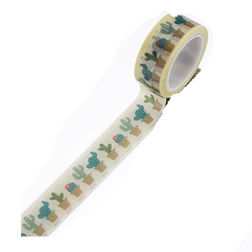 Boutique d'isacrea Washi Tape 15mm x 5m Kaktus (01) von Boutique d'isacrea