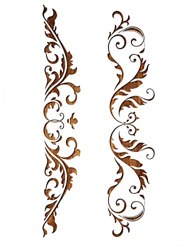 Mylar-Schablone, A4, Kunststoff, 2 barockige Bordüren Mylar-Schablone, A4, Kunststoff, 2 barockige Bordüren von Boutique d'isacrea