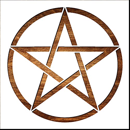 Schablone 21 x 21 cm aus Mylar: Pentagramm Schablone 21 x 21 cm aus Mylar: Pentagramm von Boutique d'isacrea