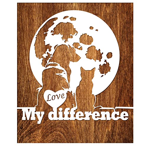Schablone 25 x 25 cm aus Kunststoff Mylar Love My Differenz Hund Katze Schablone 25 x 25 cm aus Kunststoff Mylar Love My Differenz Hund Katze von Boutique d'isacrea