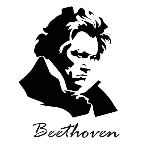 Schablone 25 x 25 cm aus Mylar Ludwig Van Beethoven von Boutique d'isacrea