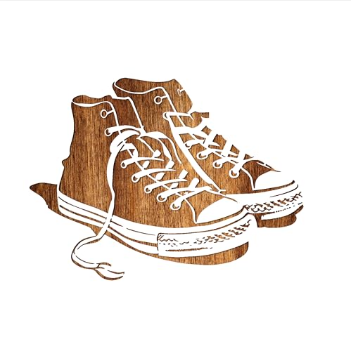 Schablone 28 x 28 cm aus Mylar-Kunststoff Converse Basketball-Paar Schablone 28 x 28 cm aus Mylar-Kunststoff Converse Basketball-Paar von Boutique d'isacrea