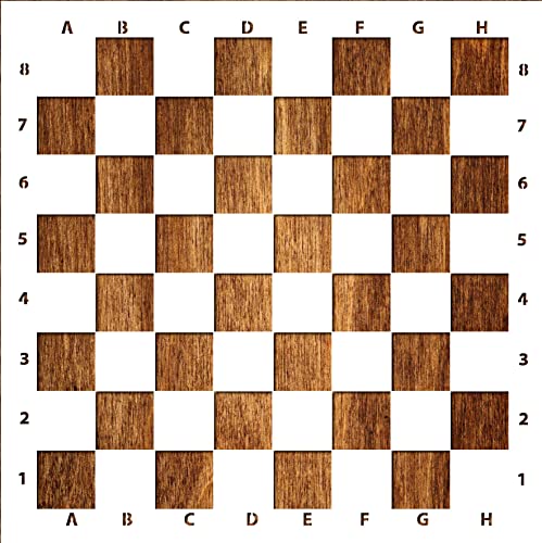 Schablone 30 x 30 cm, Kunststoff, Mylar: Schachbrett Schablone 30 x 30 cm, Kunststoff, Mylar: Schachbrett von Boutique d'isacrea