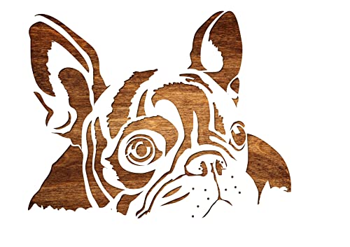 Schablone A4 (21 x 29,7 cm), aus Mylar-Kunststoff, Motiv: Französische Bulldogge von Boutique d'isacrea