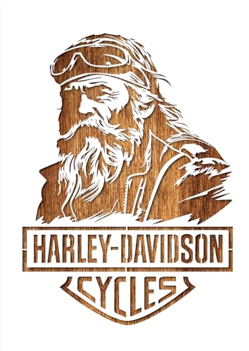 Boutique d'isacrea Schablone A4 (21 x 29,7 cm) Mylar Biker von Boutique d'isacrea