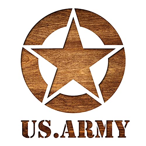 Boutique d'isacrea Schablone aus Kunststoff, Mylar, 21 x 21 cm, US Army Boutique d'isacrea Schablone aus Kunststoff, Mylar, 21 x 21 cm, US Army von Boutique d'isacrea