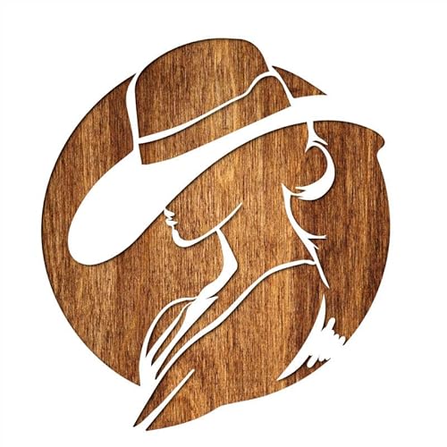 Schablone aus Mylar-Kunststoff, 21 x 21 cm, junge Frau mit großem Hut Schablone aus Mylar-Kunststoff, 21 x 21 cm, junge Frau mit großem Hut von Boutique d'isacrea