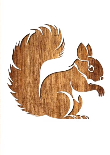 Schablone aus Mylar-Kunststoff, Format 21 x 15 cm, Eichhörnchen Schablone aus Mylar-Kunststoff, Format 21 x 15 cm, Eichhörnchen von Boutique d'isacrea
