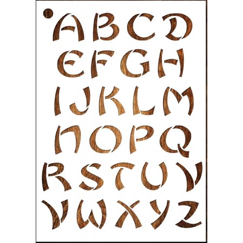 Schablone für asiatische Buchstaben, A4, 35 mm, Mylar, Alphabet, Kunststoff Schablone für asiatische Buchstaben, A4, 35 mm, Mylar, Alphabet, Kunststoff von Boutique d'isacrea