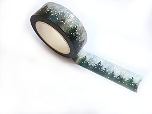 Washi Band 15 mm x 10 m Klassisches Weihnachtsmotiv mit Tannenrand Washi Band 15 mm x 10 m Klassisches Weihnachtsmotiv mit Tannenrand von Boutique d'isacrea