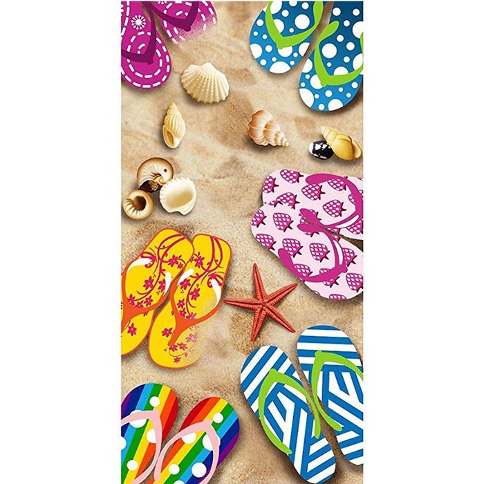 Bouton Strandtuch Liegetuch Saunatuch Duschtuch 76x152 Beach Slipper Strand 2140 von Bouton