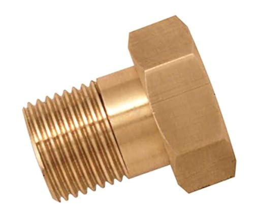 boutt 3136558 ER26 Verbindungselement Wasserzähler Messing Wasser Meter Stecker 26 mm x 34 mm Stecker 20 mm x 27 mm beweglicher Mutter von Boutt