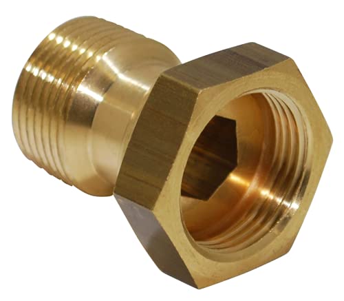 boutt 3151445 ER34 Schraubventil Zähler in Frauen-Messing Wasserzähler Anschluss 26 mm x 34 mm beweglicher Mutter von Boutt