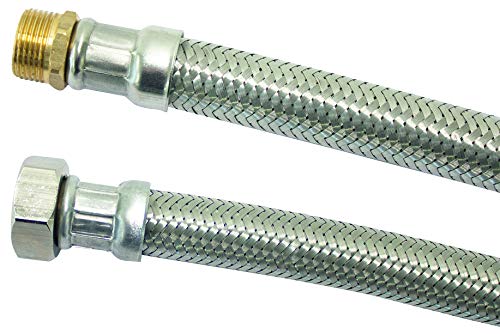 boutt 3177018 frs1012 Sanitärschlauch, weiblich 20 x 27 mm Stecker 15 mm x 21 mm Länge 500 mm DN8 von Boutt