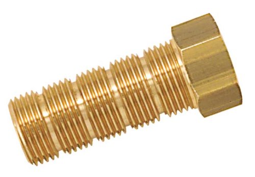 Boutté 2157295 Doppelnippel, Messing, Außen- auf Innengewinde, 20 x 27, Länge: 38 mm, chromfarben von Boutt