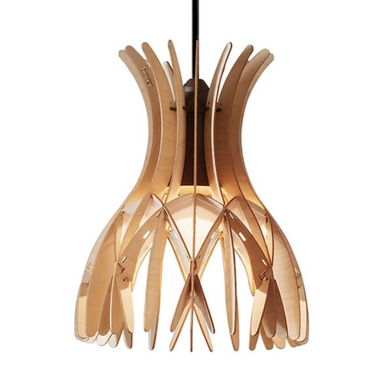 Bover Domita S/20 Pendelleuchte, braun/buche von Bover