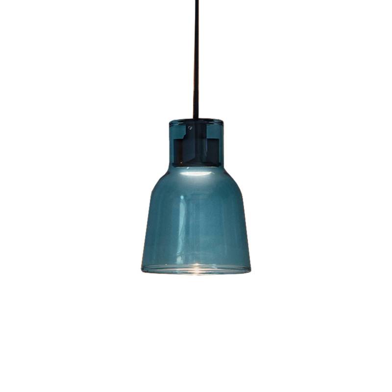 Bover Drip S/01L LED-Hängeleuchte aus Glas, blau von Bover