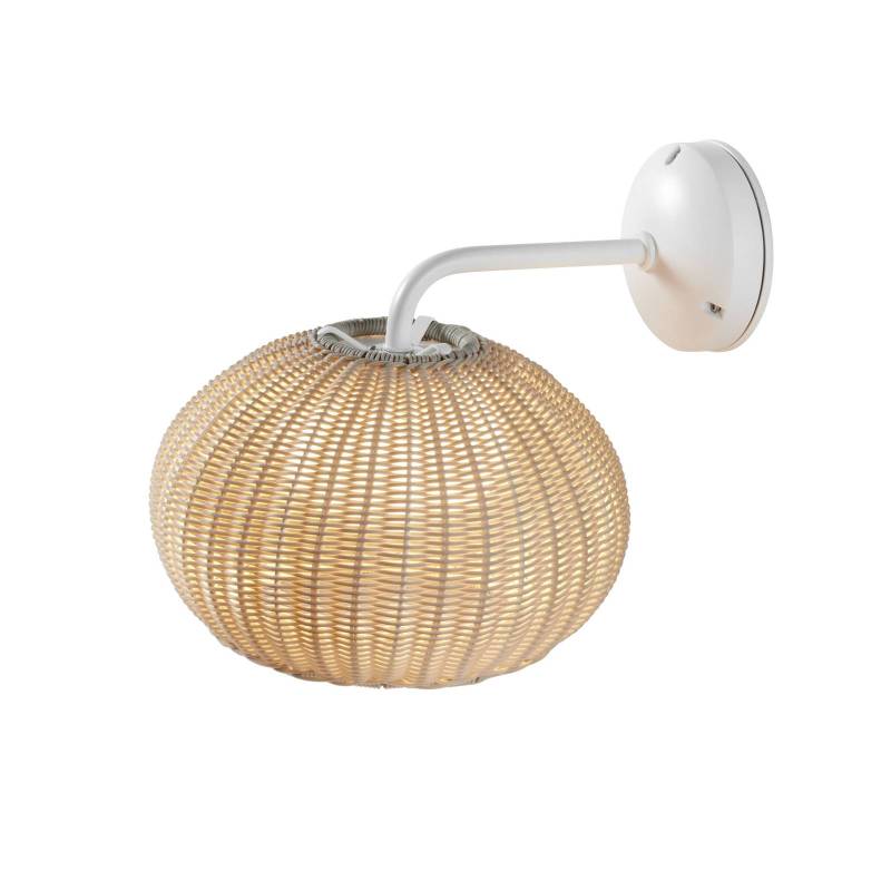 Bover LED-Außenwandlampe Garota, weiß/elfenbeinfarben, 27 cm von Bover