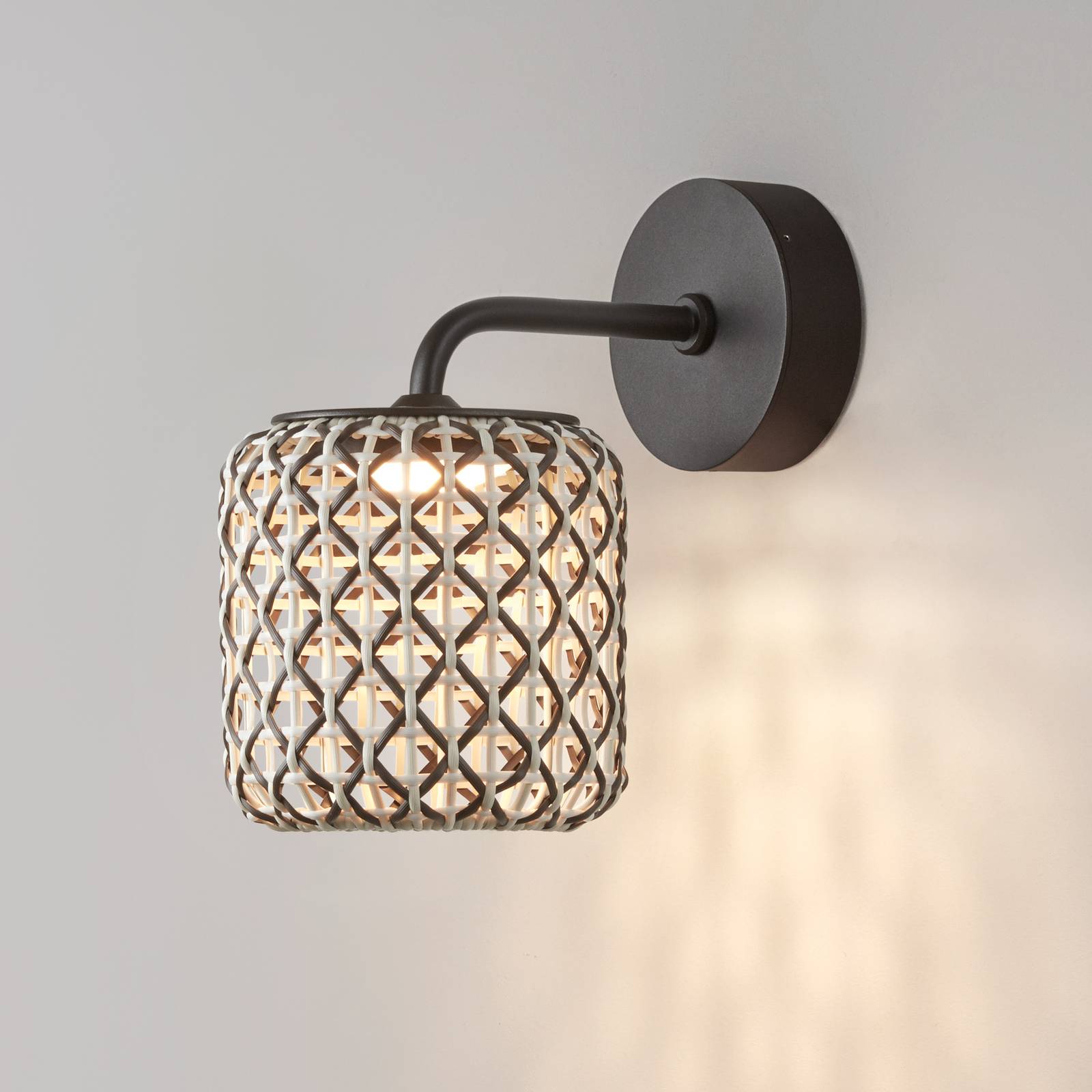 Bover Nans A LED-Außenwandleuchte, braun, Ø 16,7cm Bover Nans A LED-Außenwandleuchte, braun, Ø 16,7cm von Bover