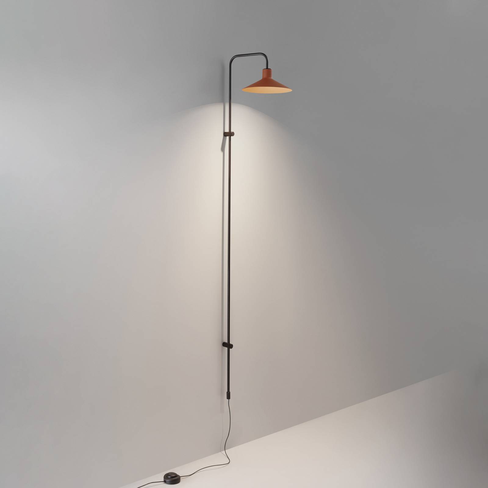 Bover Platet A05 LED-Wandlampe Dimmer, terracotta von Bover