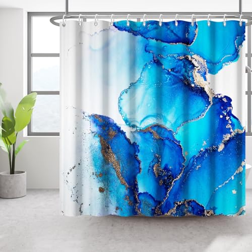 Bovlleetd 180x200cm Blauer Marmor Duschvorhang Küste Strand Bad Vorhang Blau Badezimmer Vorhang Wasserdicht Badewanne Vorhang Waschbar Dusche Vorhänge mit Haken Bovlleetd 180x200cm Blauer Marmor Duschvorhang Küste Strand Bad Vorhang Blau Badezimmer Vorhang Wasserdicht Badewanne Vorhang Waschbar Dusche Vorhänge mit Haken von Bovlleetd