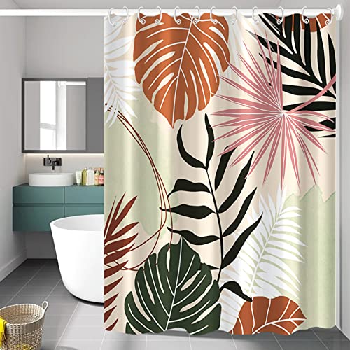 Bovlleetd Botanisch Duschvorhang 183x188 cm Abstrakt Tropische Pflanzen Medieval Maple Palm Leaf Duschvorhang Boho Boy Girl Bathroom Art Decor Curtain Geometric Washable Tub Decoration Curtain Bovlleetd Botanisch Duschvorhang 183x188 cm Abstrakt Tropische Pflanzen Medieval Maple Palm Leaf Duschvorhang Boho Boy Girl Bathroom Art Decor Curtain Geometric Washable Tub Decoration Curtain von Bovlleetd