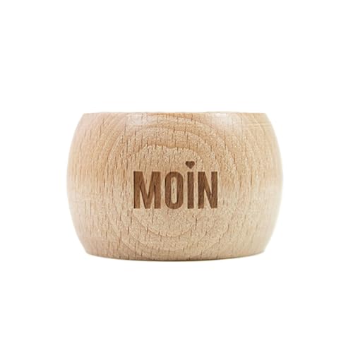 Bow & Hummingbird - 2344021 - Serviettenring und Eierbecher in einem Produkt, Maritim, Moin, Holz, Durchmesser: 4cm von Bow & Hummingbird
