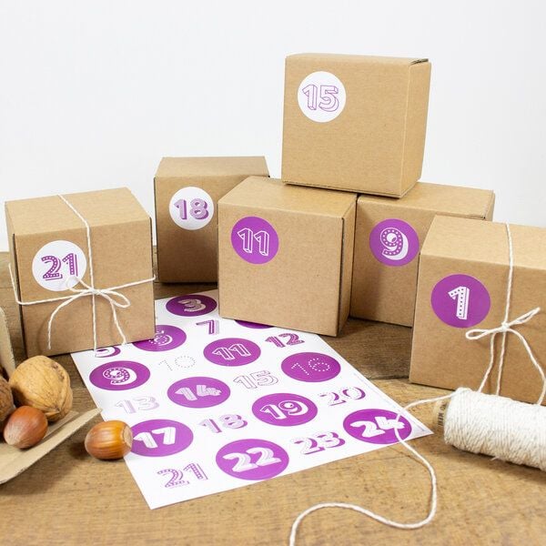 Bow & Hummingbird Adventskalender Set mit Boxen zum Befüllen von Bow & Hummingbird