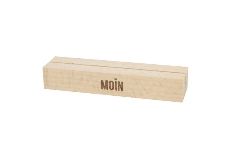 Bow & Hummingbird Dekofigur Kartenständer Moin (made in Germany), Dekoration aus nachhaltigem Buchenholz von Bow & Hummingbird