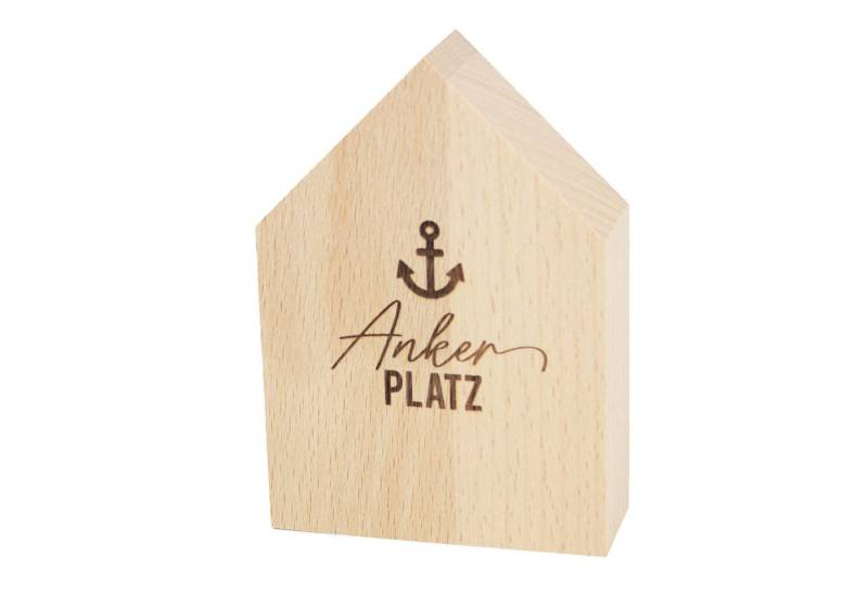 Bow & Hummingbird Dekoobjekt Großes Deko-Holzhäuschen Ankerplatz, Dekoration aus nachhaltigem Buchenholz von Bow & Hummingbird