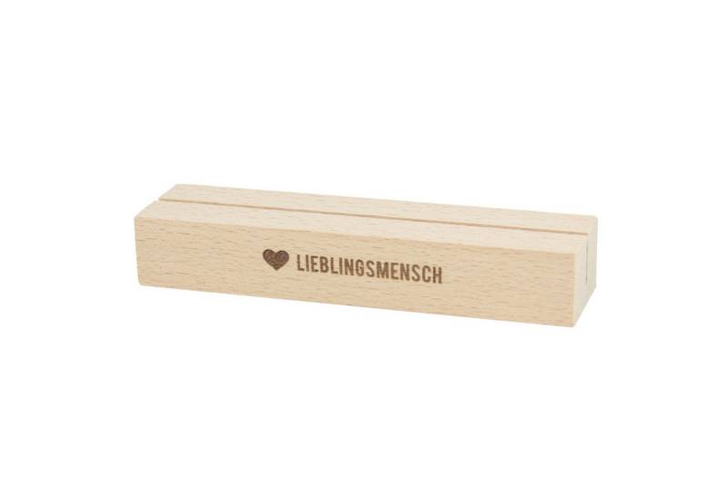 Bow & Hummingbird Dekoobjekt Kartenständer Lieblingsmensch (made in Germany), aus nachhaltigem Buchenholz von Bow & Hummingbird