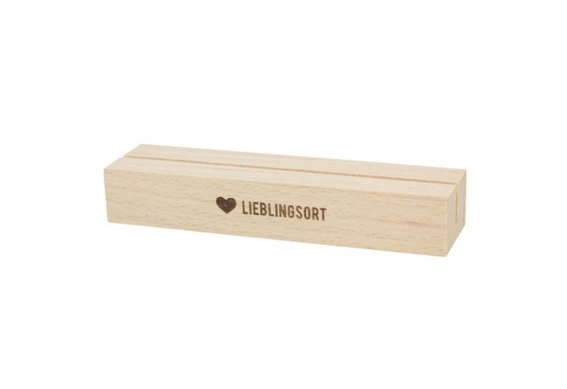 Bow & Hummingbird Dekoobjekt Kartenständer Lieblingsort (made in Germany), aus nachhaltigem Buchenholz von Bow & Hummingbird